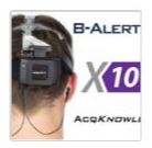 B-Alert X10 (9 channels EEG + 1 ECG) and AcqKnowledge