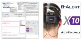 B-Alert X10 Wireless EEG plus AcqKnowledge with Scripting