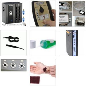 MP200 System + EOG amp with MRI cable/filter and RT electrodes