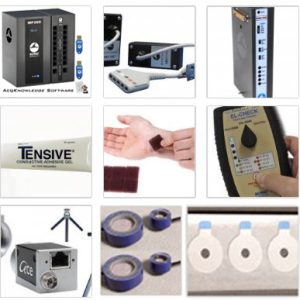 MP200 System + EMG amp & 8 mm reusable electrodes + Camera System