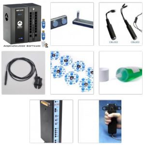 MP200 System + Active EMG electrodes + Hand Dynamometer