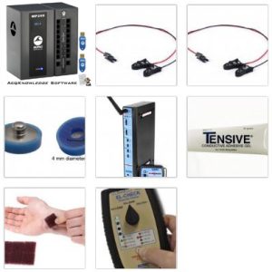 MP200 System + wireless EEG + 30 cm leads & 8 mm reusable electrodes