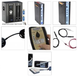 MP200 System + ECG amp & needle electrode + Transducer amp & contact microphone