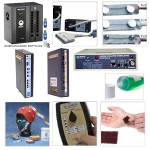 MP200 System System + six EEG Amps + Electrode Cap + Stimulator & Bar Electrode