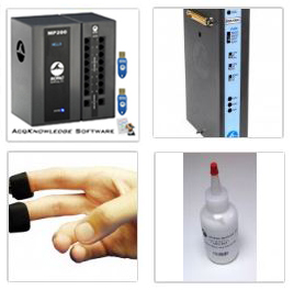 MP200 System + EDA amp, leads & reusable EDA electrodes