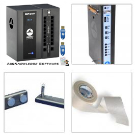 MP200 System + EMG amp and wide active electrodes