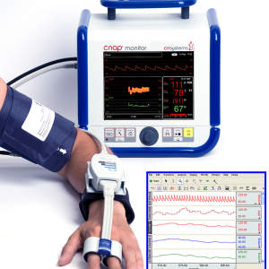 Finger Cuff Sensor, NIBP100D and AcqKnowledge